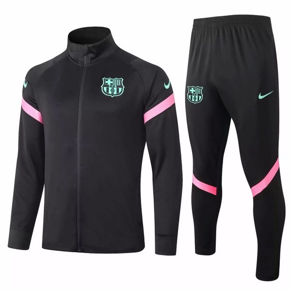 Chandal Barcelona 2020-21 Negro Rosa Verde